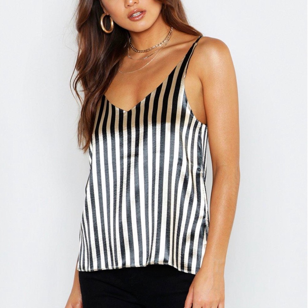 Stripe Metallic Cami
